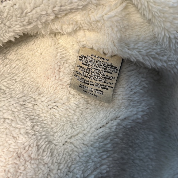 Boston Traders Sherpa Lined Fleece Hooded Button Up Shacket Size Women's Medium. - Picture 4 of 6